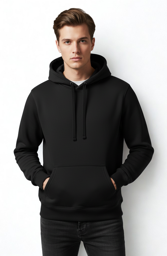 Plain Black Hoodie